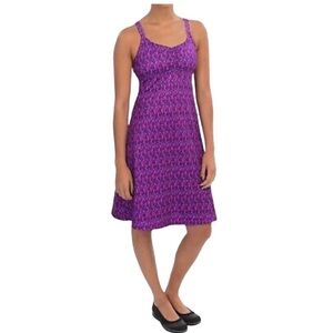 Marmot Taryn Athletic Racerback Dress Purple & Pink Large